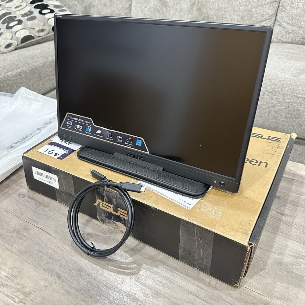ASUS ZenScreen 15.6 1080P Portable USB Monitor (MB166C) - Full HD, IPS